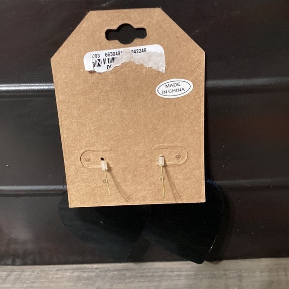 AMERICAN FLAG  HEARTS DANGLE GLITTERY ACRYLIC EARRINGS - Picture 3 of 10